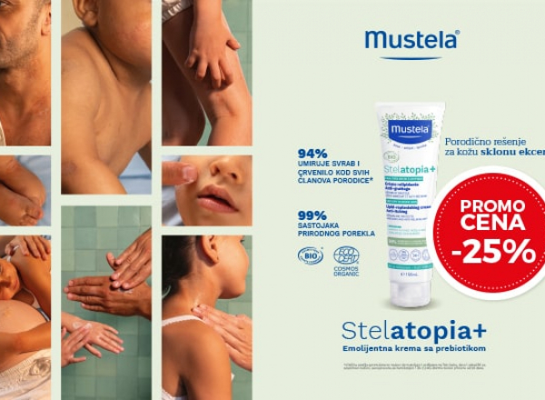 Mustela BioOrganic Stelatopia+ krema 150ml - promo cena